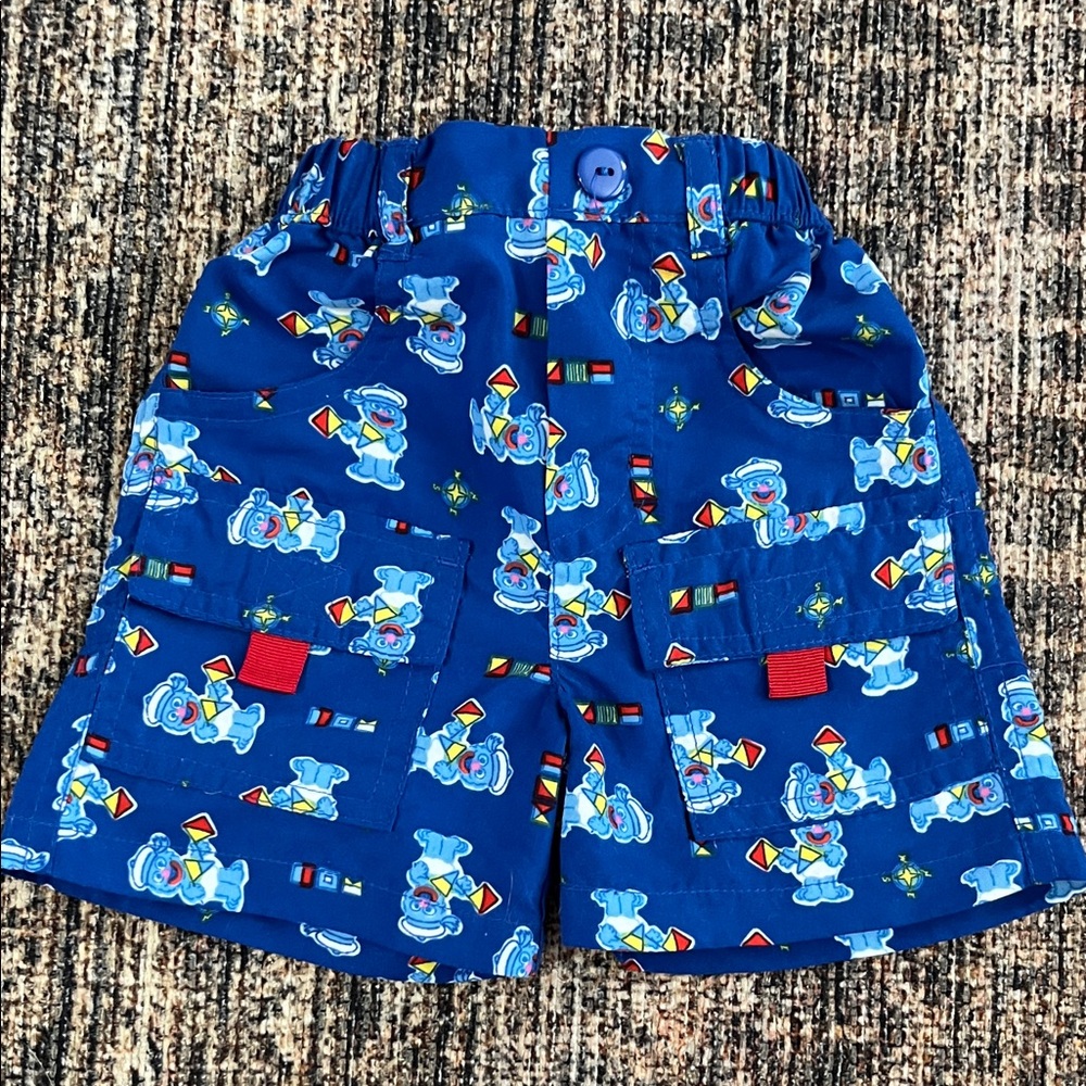 Sesame Beginnings Vintage Baby Grover Summer Shorts